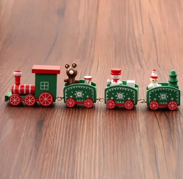 Christmas Ornament Wooden Train