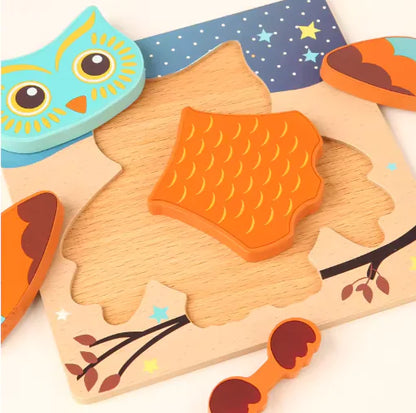 3D Animal Puzzle Set