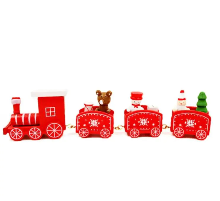 Christmas Ornament Wooden Train