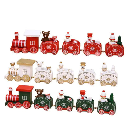 Christmas Ornament Wooden Train